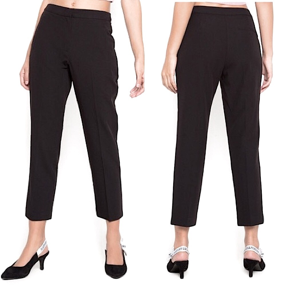 Topshop Cropped Slim Trousers